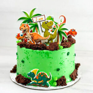 Детский торт на тему динозавры